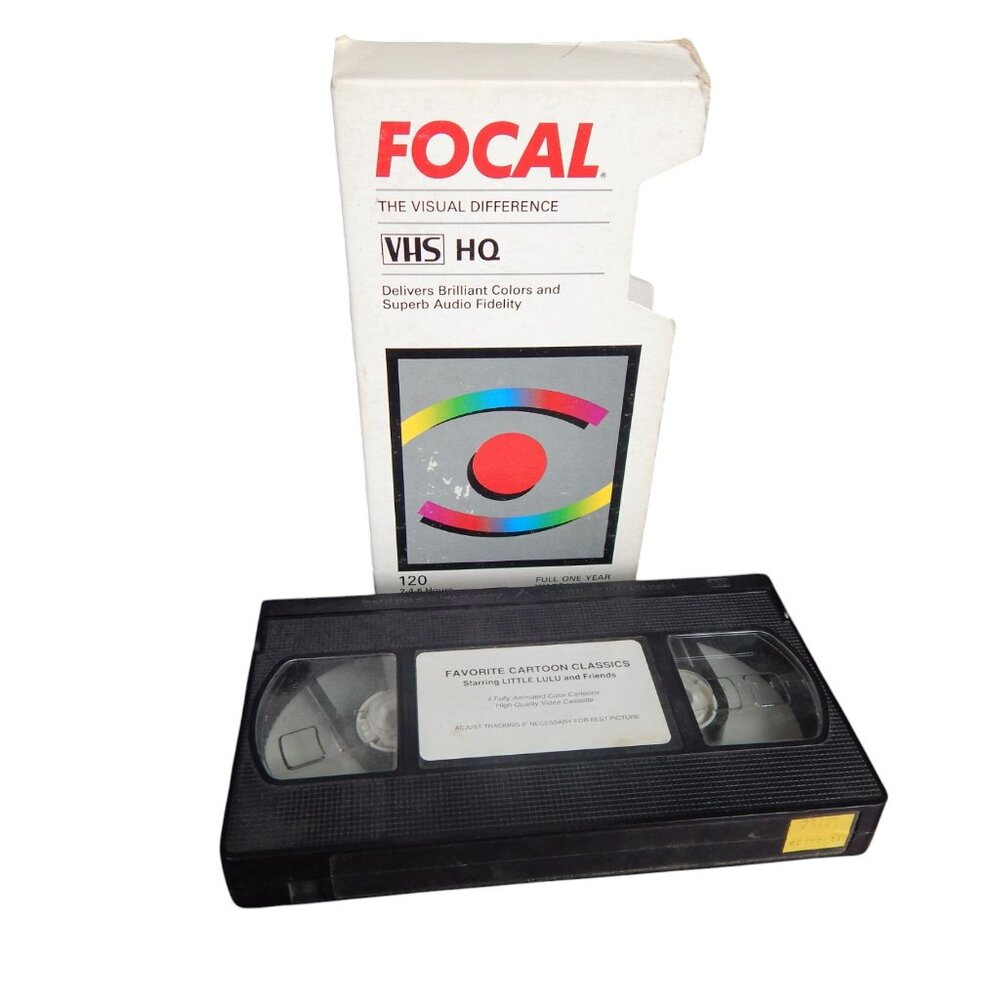 FAVORITE CARTOON CLASSICS including Little Lulu VHS in generic paper case